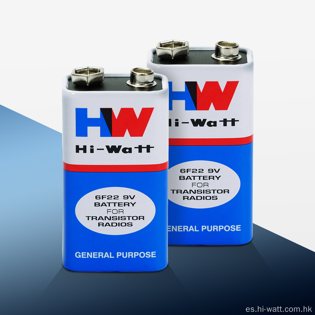 Batería HW Tigerhead Carbon Zinc 9V 6F22