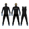Seaskin 7mm พร้อม hooded front zip ยาว john jacket 2pcs set women spearfishing wetsuits