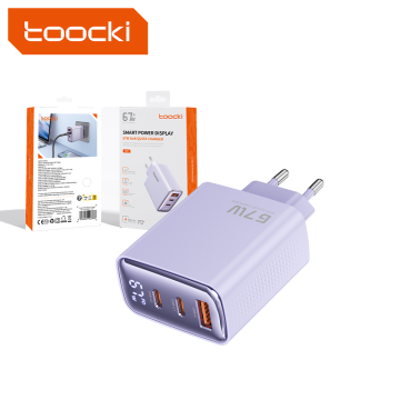 TOOCKI Hub di ricarica ad alta velocità 67W con 3 porte PD 100w di tipo C per iPhone