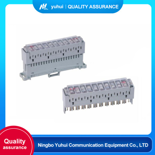 Магазин разрядников на 10 пар телекоммуникационных деталей.