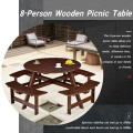Outdoor 8 Person Picnic Table