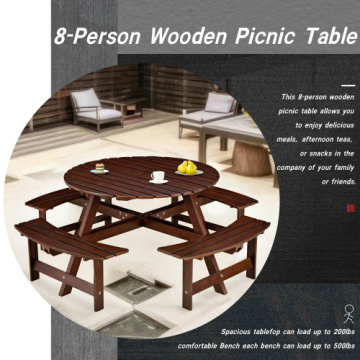 Round Picnic Table Outdoor 8 Person Picnic Table Factory