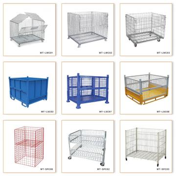 Supermarket promotional shelf wire mesh cage