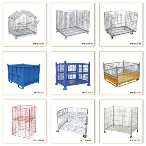 Storage Cage Supermarket promotional shelf wire mesh cage Supplier