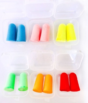 Factory Direct Sale: Silicone Ear Plugs with Plastic Storage Box