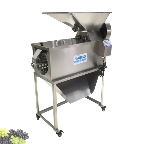 Commercial Merlot Grape Stem Removal and Crushing Machine for Wine Production