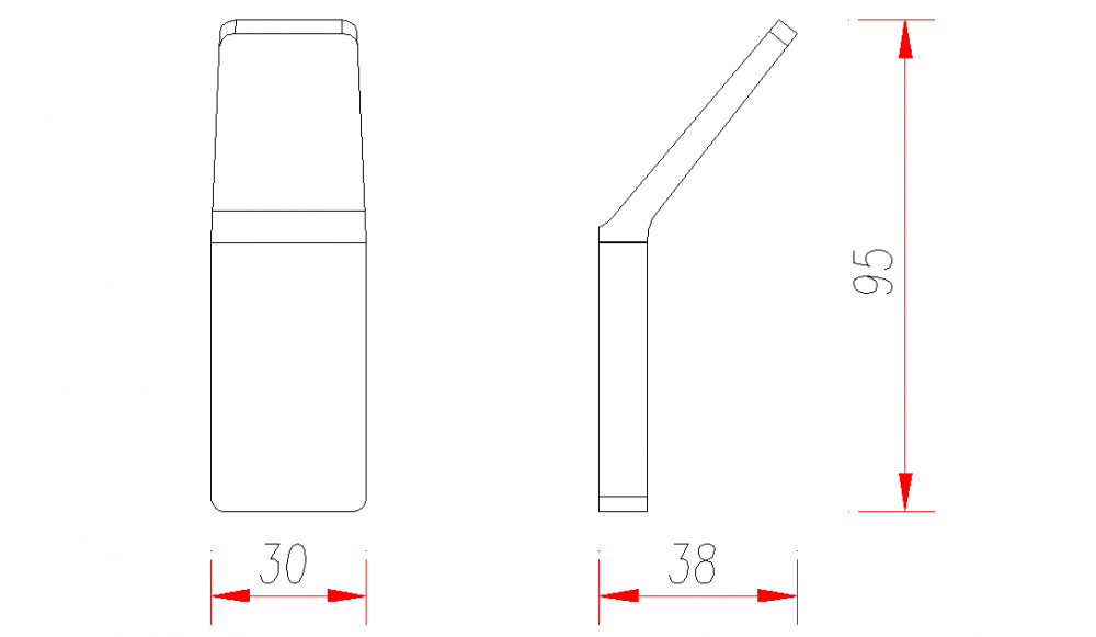 square towel hook