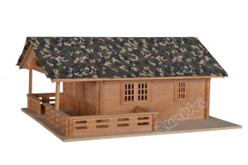1/12 scale Lake house in wooden