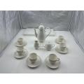 Minimally designed ceramic tea set