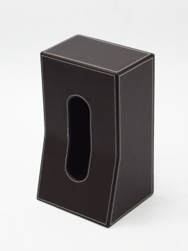 Fancy Brown PU leather Tissue Box