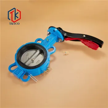 TKYCO Chian Manufacturer Cast Iron High Performance Wafer Butterfly Valve Price