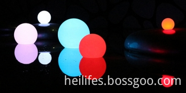 Color changing solar led ball light