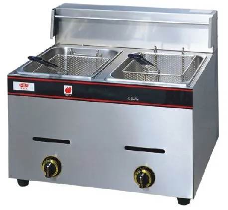 Gas fryer, Single or Double