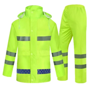Professional Reflective Waterproof Work Raincoat for Outdoor Construction
