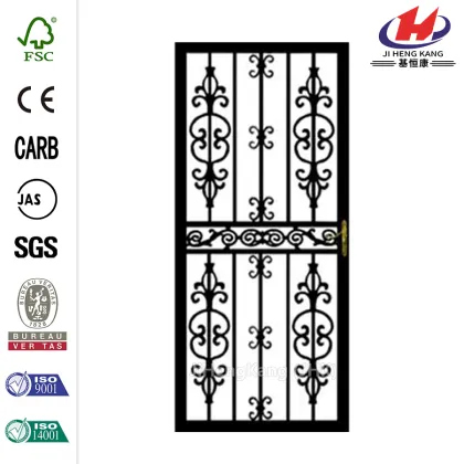 105 Series Black Hinge Left Van Gogh Security Door