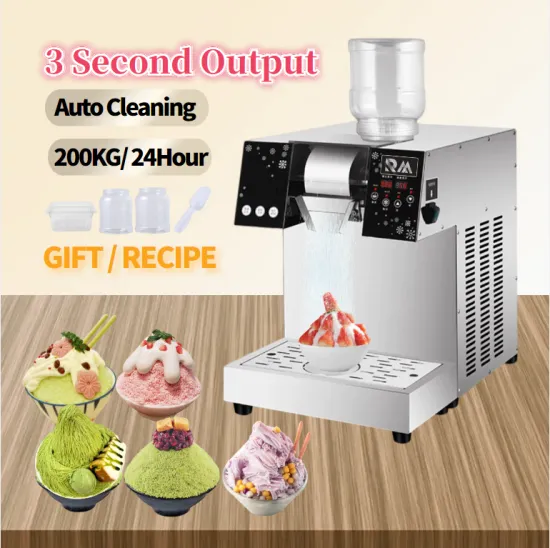 Korean Street Food Machines: Automatic Shaved Snow Ice Cream Bingsu for Small Businesses