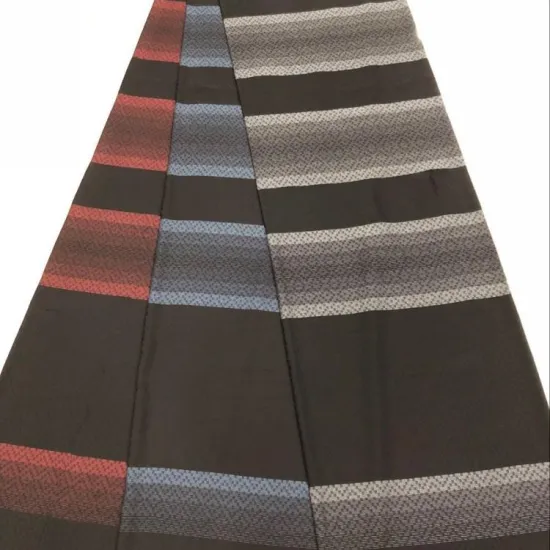 Polyester Stripe Dobby Jacquard Formal Black Abaya Fabric