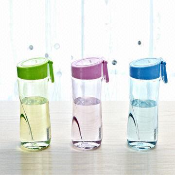 Colorful Plastic Water Bottles with Cap, 470mL Volume, Ideal for Office or Home Uses