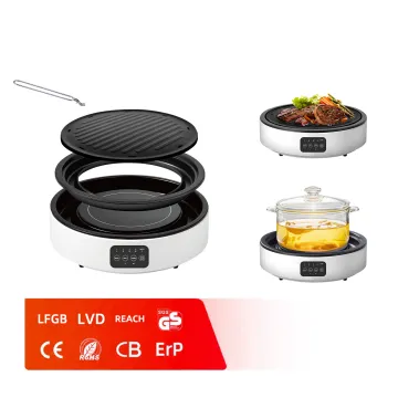 Household electric ceramic stove for BBQ and cooking