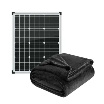 Heated 12V Smart Rechargeable Solar Panel Electric Throw Blanket