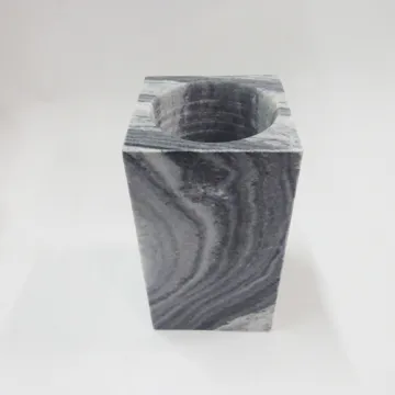 Black MarbleToilet Brush Barrels Toilet Comb Holder