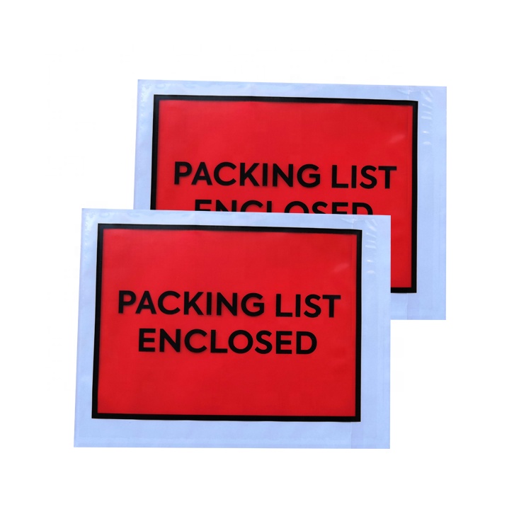 Packing list enclosed full face envelope4