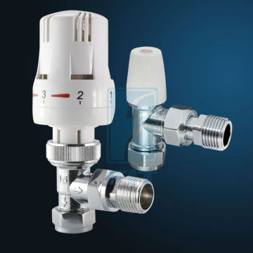 15mm angle thermostatic radiator valve & Lockshield RV SET