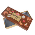 Boîtes d&#39;emballage de luxe de bonbons au chocolat d&#39;épaule rectangulaire