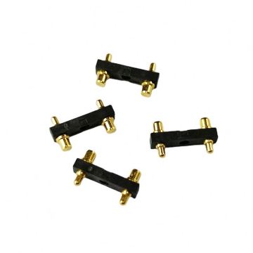 1 rad 4p mässingsfjäderpogo -stiftkontakt 4,0 mm tonhöjd SMT -typ - Elektronikmonteringstillbehör