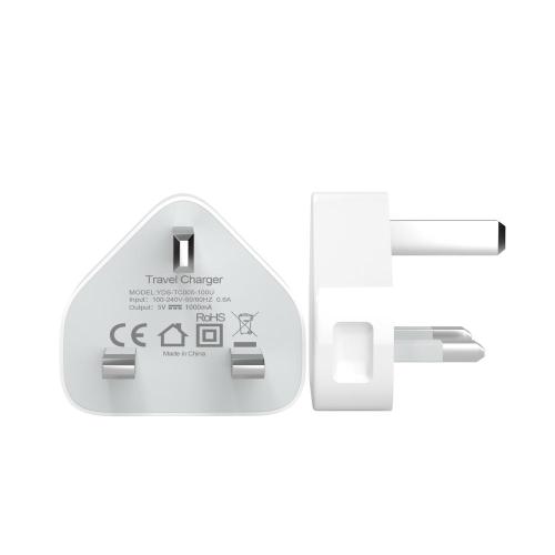 Großbritannien Telefonladegerät 5W 1-Port USB Wall Charger