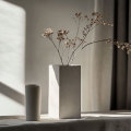 Zement Primärfarbe Einfacher quadratischer Blumenpot