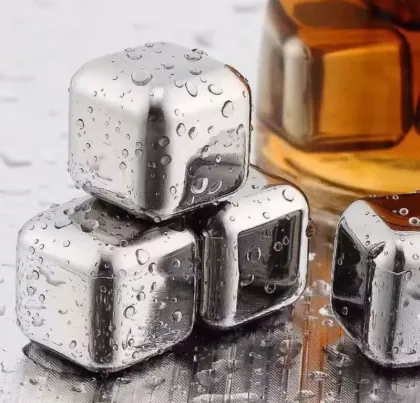 Stainless Steel Diamond Ice Cubes for Whiskey