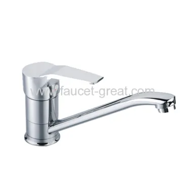 Deck Mounted Single Lever Sink Faucet With Durable Frequency 
