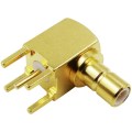 SMB Female Plug PCB Mount Crimp RF Connector