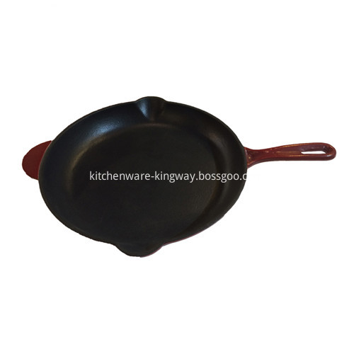 Cast Iron Enamel Skillet