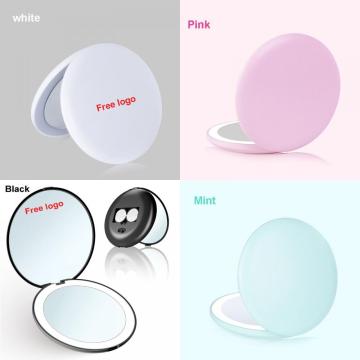 2022 Small Handheld Lighted Makeup Mirror