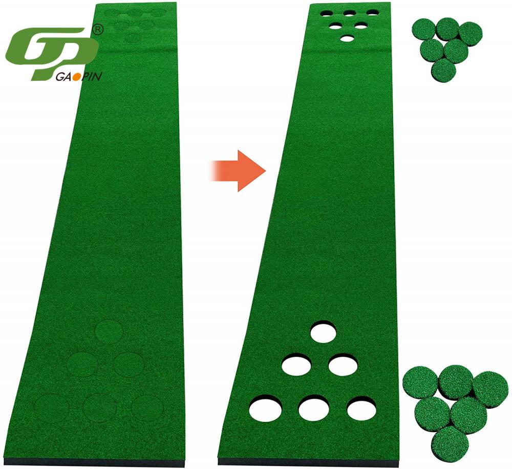 البيرة بونغ وضع حصيرة لعبة الجولف حصيرة