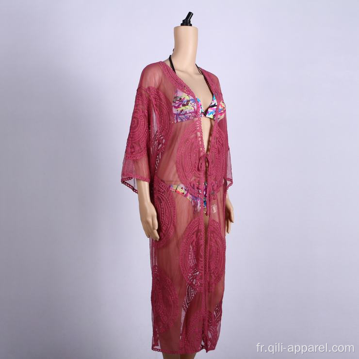 vêtements de plage caftans cover up jupe robe portefeuille de plage