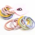 Multicolor Baby Girls Elastics Hair Ties No Metal Elastic Hair Bands Beauty Large No-damage Pastel Elastics Ponytail Holders