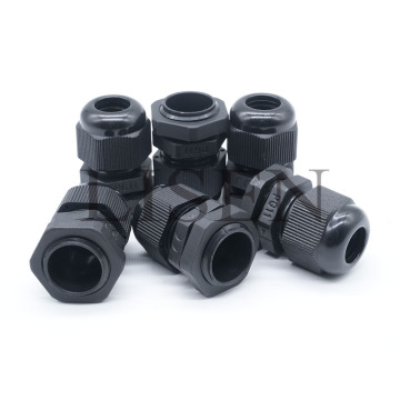 Black Waterproof IP68 Nylon Cable Gland for 5mm-10mm Diameter Cables