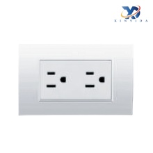 מתג קיר שקע 6 חורים הכולל חלקי נחושת