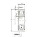 Derin oluk bilyalı rulmanlar SSR24