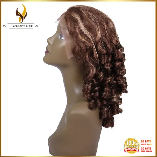 New style grade 7a virgin hair 4#/27# mix color full lace wigs for black women human hair