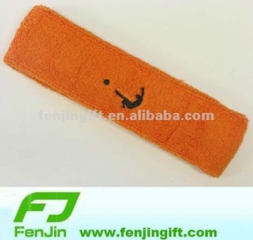 embroidery cotton elastic sport headband