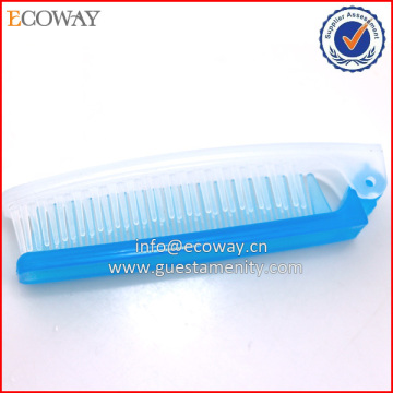 hot sale hotel double teeth flip comb/china plastic combs