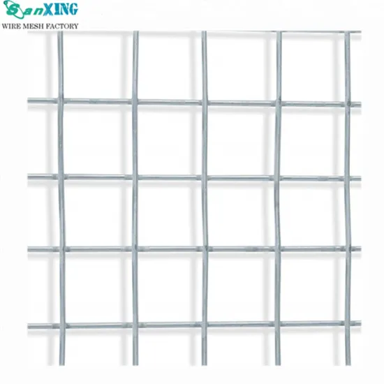 50x50mm aperture galvanized fence welded wire mesh panel