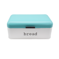 Stainless Steel Metal Rectangular Window View Bread Box