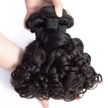 Brazilian Bouncy Curl Human Hair Bundles With Closure,40 inch Spiral Curl Hair 3 Bundles with 13*4 Lace Frontal Natural Black