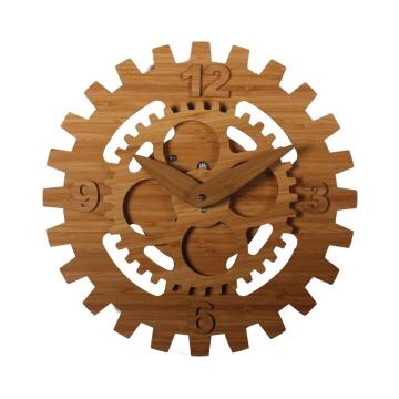 Decorative Big Bamboo Wall Clock for Home