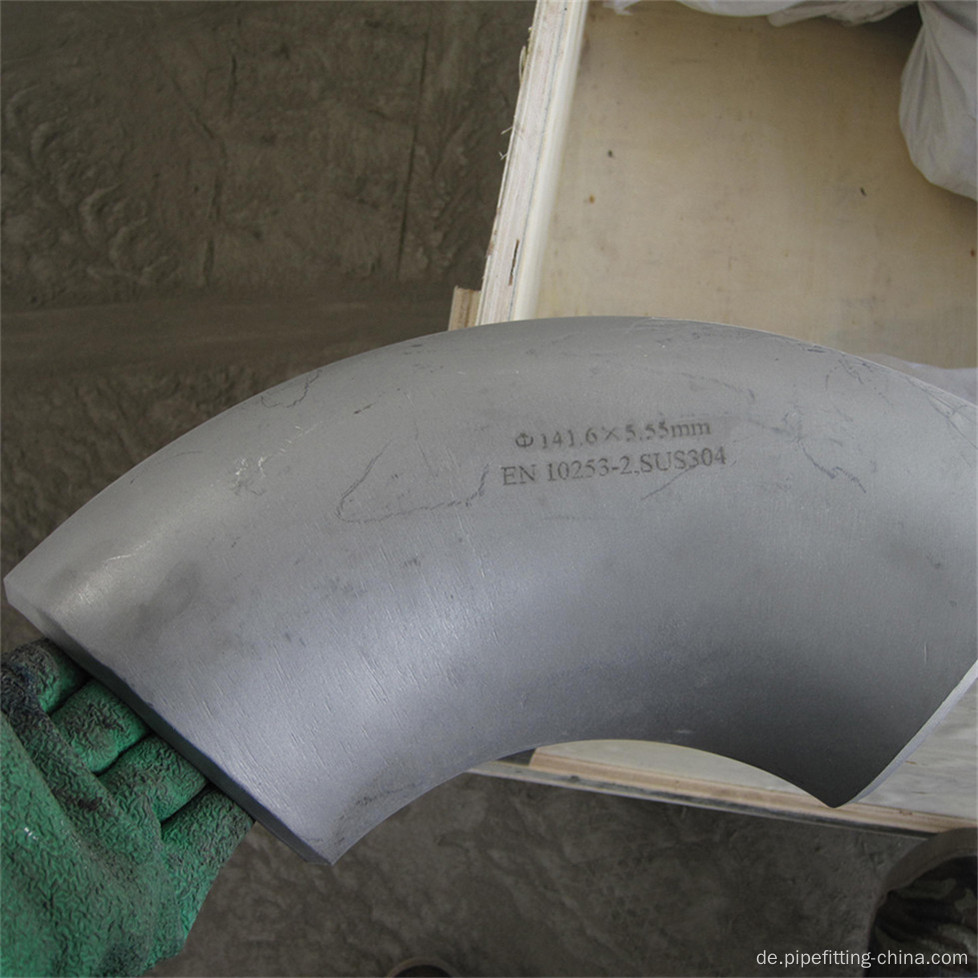 Ss304 Ss316 Sanitär Edelstahl 90D Welded Elbow